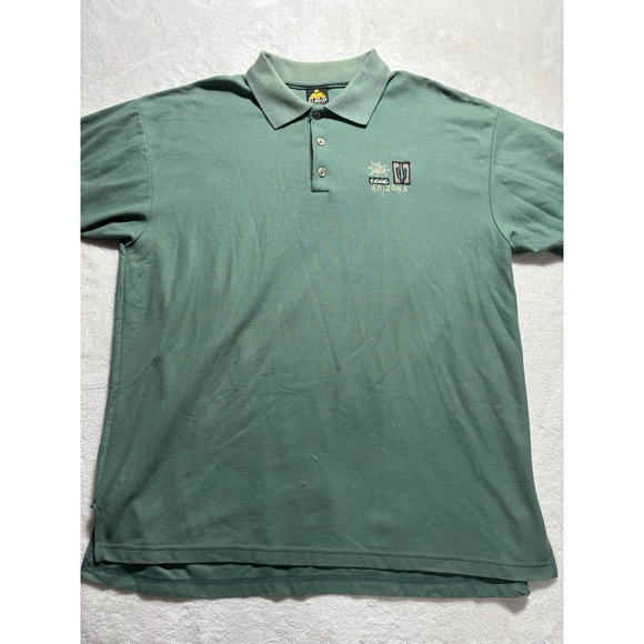 Arizona Polo Shirt Cactus Patch Short Sleeve Men's Size XL - Picture 2 of 10